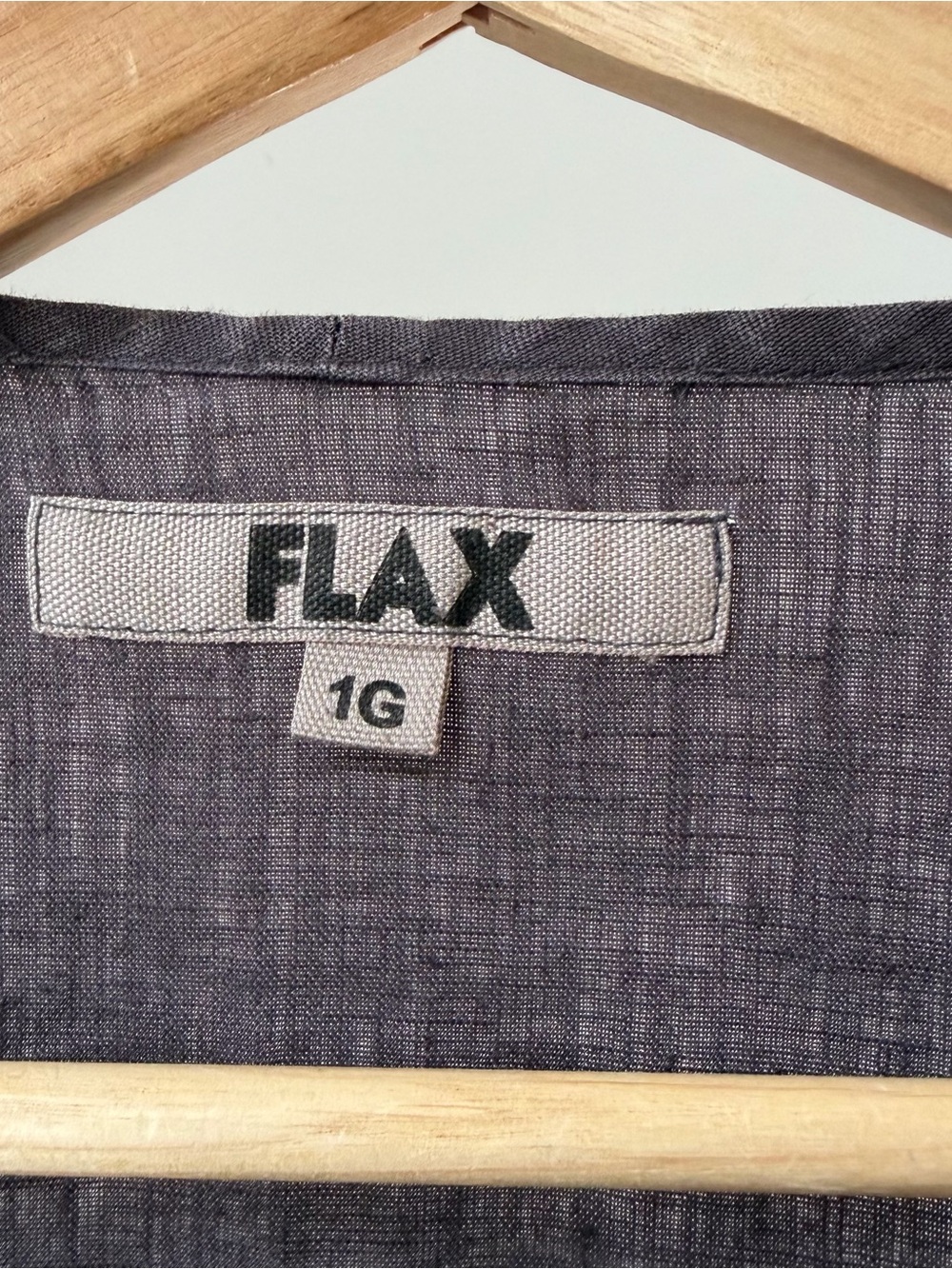 Women's FLAX 100% Linen Lagenlook Dress Size 1G - Picture 2 of 3